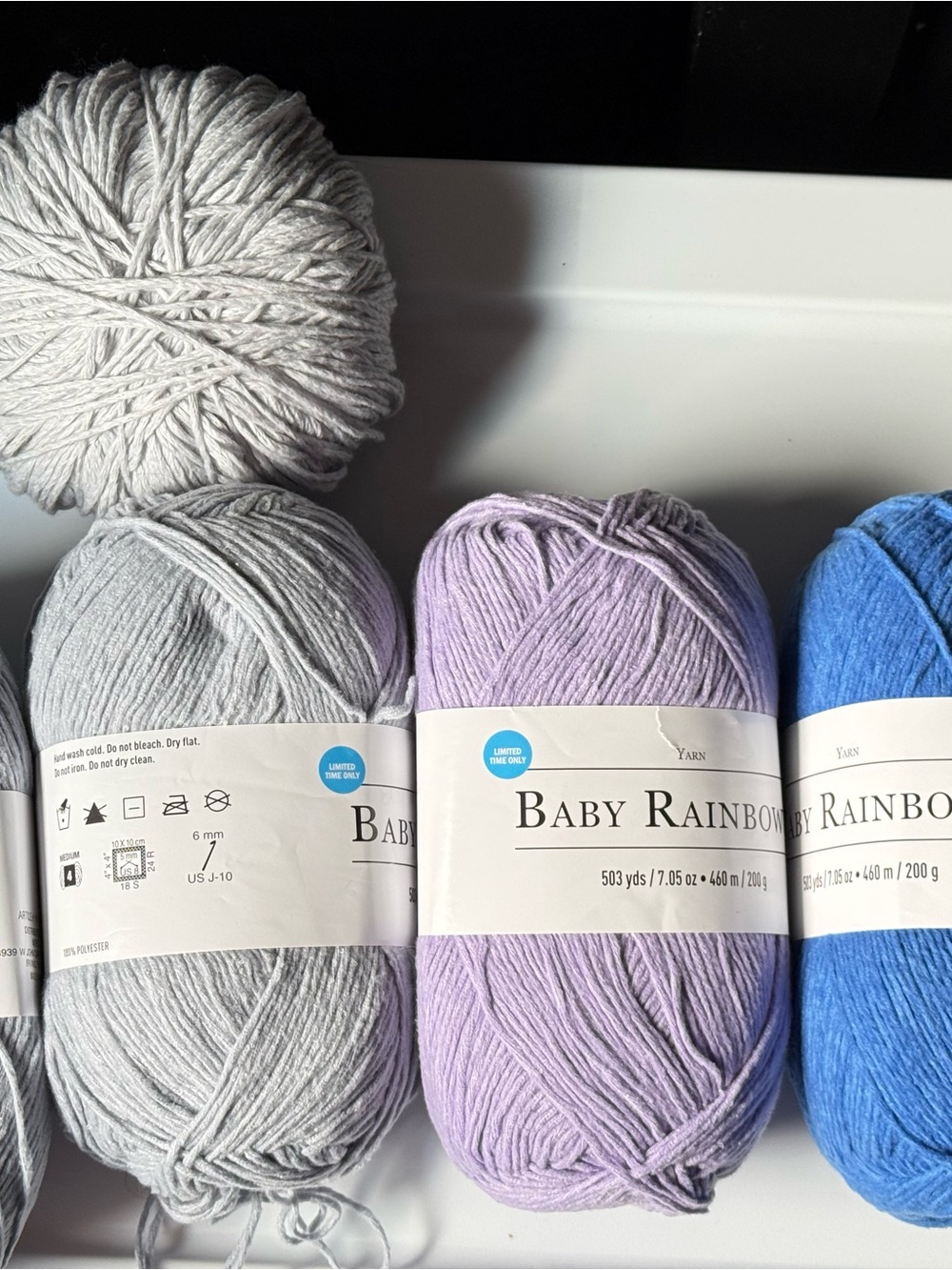Baby Rainbow Soft Baby Yarn - Lavender